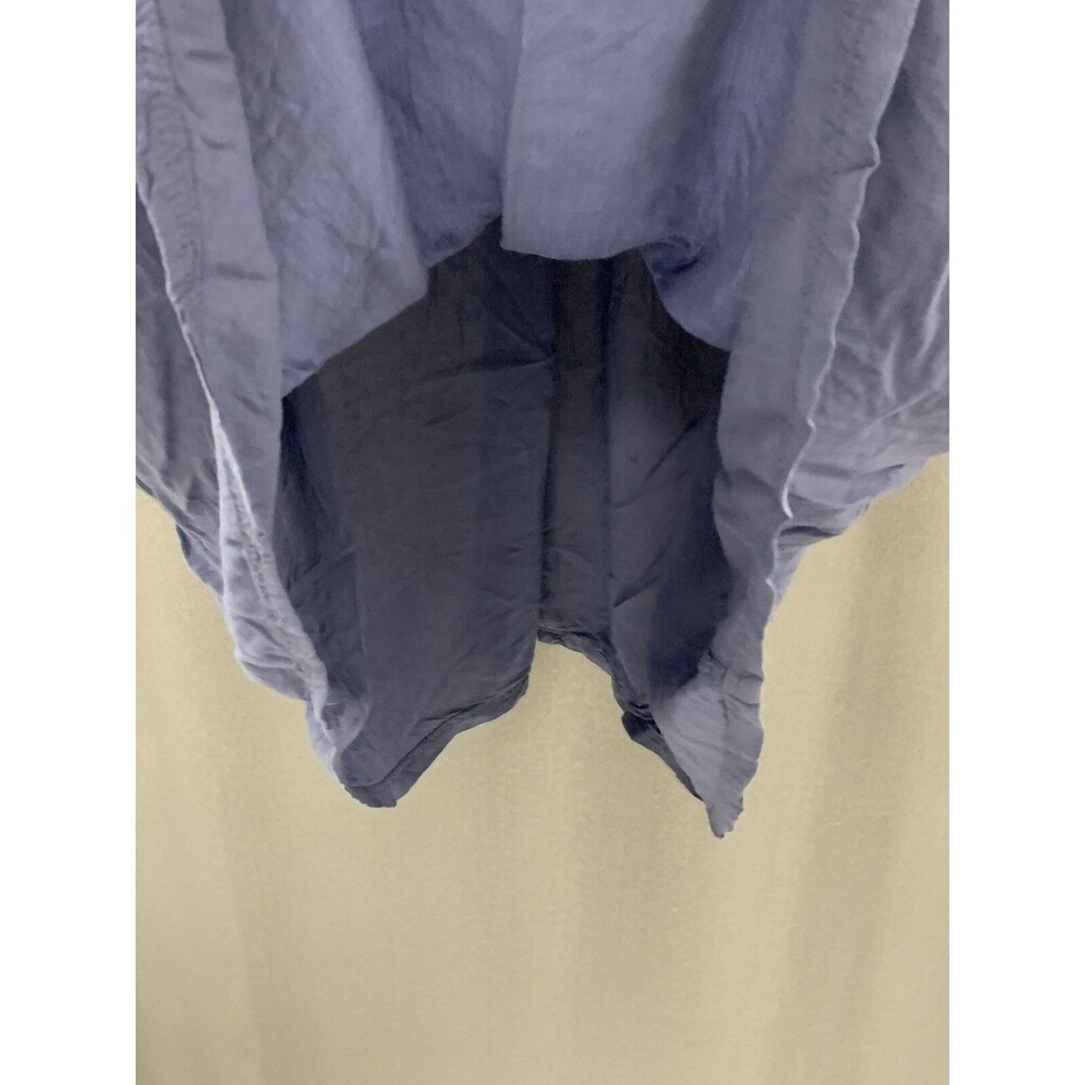 Converse Pleated Flowy Skater Mini Tank Dress Medium Blue Gray Rayon Athleisure - Picture 8 of 16